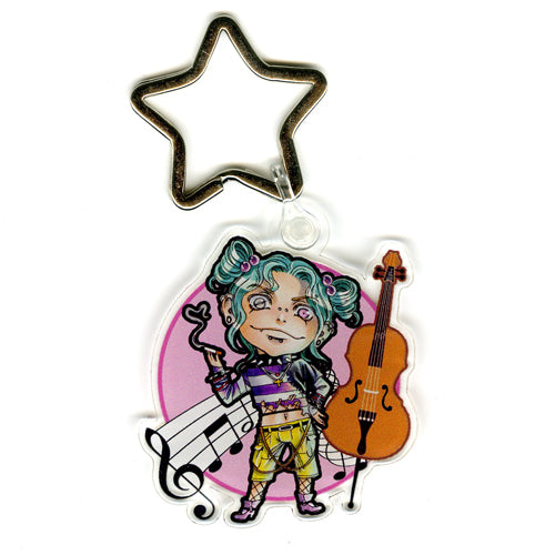 Chibi Skylar with Cello Keychain
